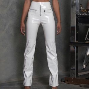 I AM GIA White Leather Pants